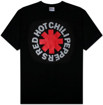 camiseta RED HOT CHILI PEPPERS PRETA